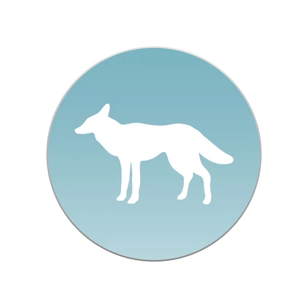 Fox pictogram. vector vos — Stockvector