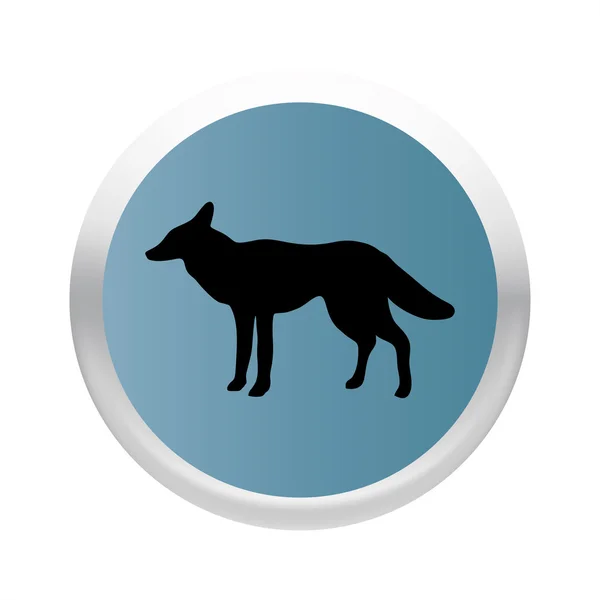 Fox pictogram. vector vos — Stockvector