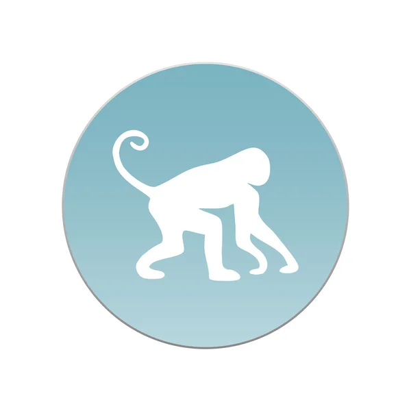 Icône de singe. vecteur singe — Image vectorielle