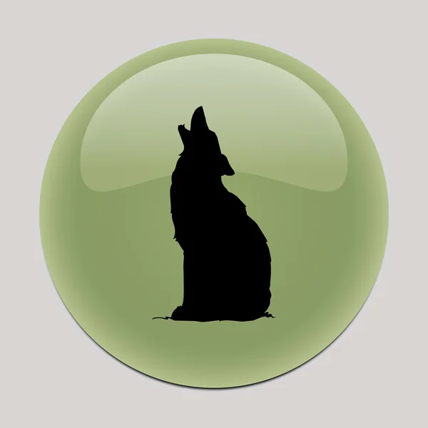 Wolf pictogram. Wolf vector — Stockvector