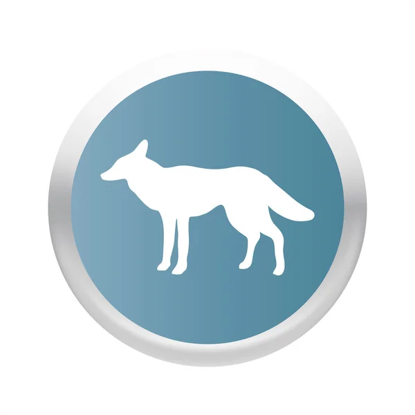 Fox pictogram. vector vos — Stockvector