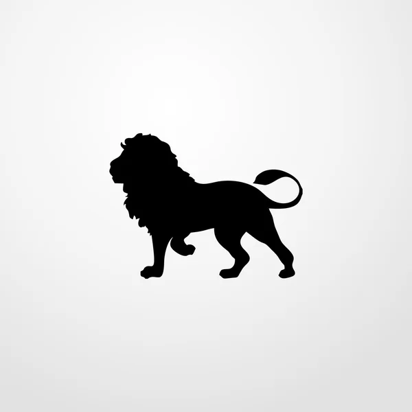 Icona del Leone. re leone — Vettoriale Stock