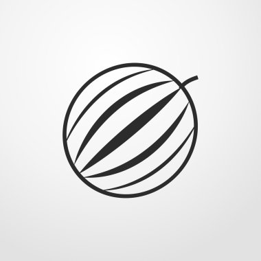 karpuz simgesi. karpuz işareti.