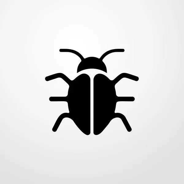 Icône de bug. signe de bug — Image vectorielle