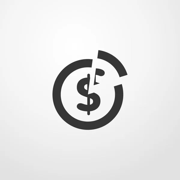 Cent mynt ikon. cent mynt tecken — Stock vektor