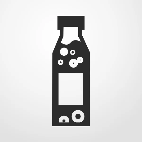 Icono de botella. signo de botella . — Archivo Imágenes Vectoriales