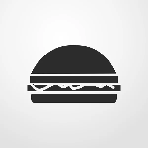 Icono de hamburguesa con queso. signo de hamburguesa con queso — Vector de stock