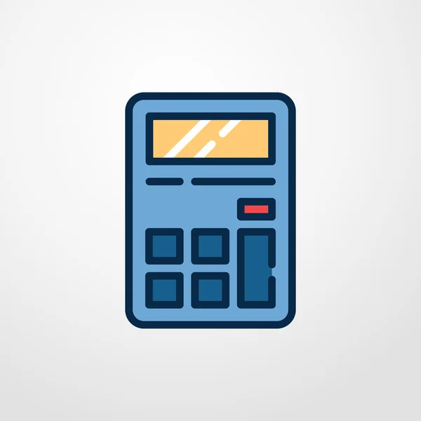 Calculatorpictogram. rekenmachine teken — Stockvector