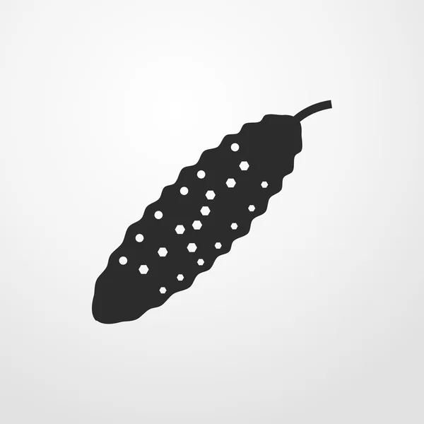 Icône de concombre. concombre signe — Image vectorielle