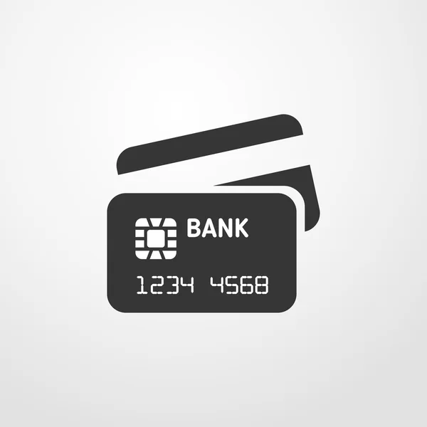 Kreditkort-ikonen. kreditkort tecken — Stock vektor
