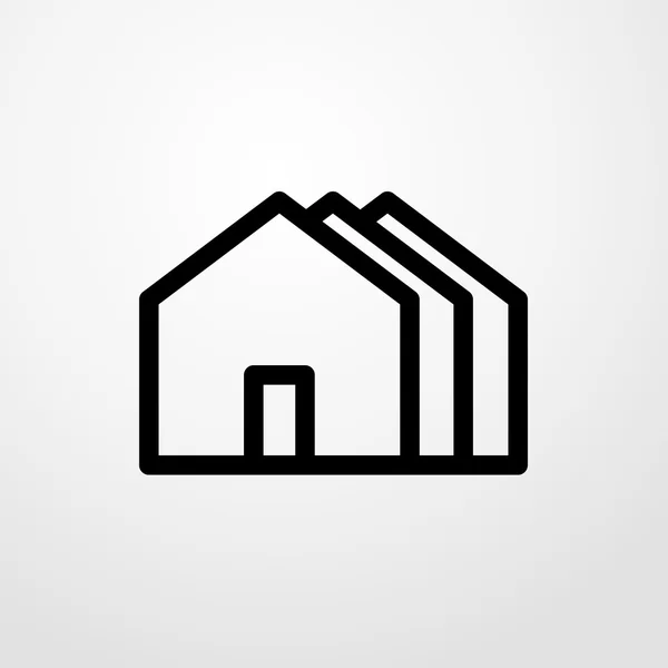 Icono de casas. casas signo — Vector de stock