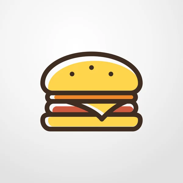 Icono de la hamburguesa. signo de hamburguesa — Archivo Imágenes Vectoriales