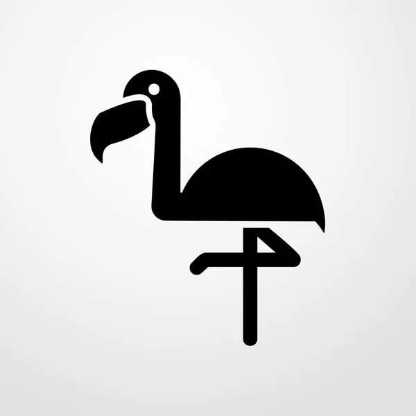 Flamingo-Symbol. Flamingo-Zeichen — Stockvektor