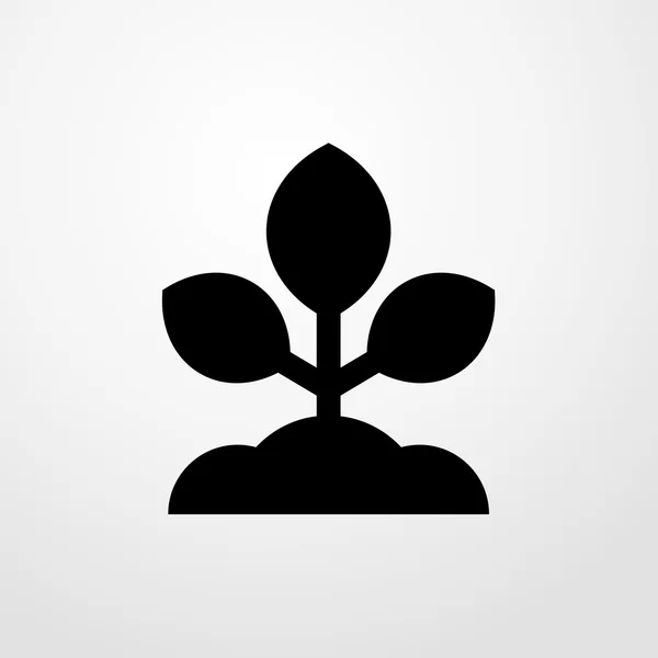Икона растения. знак растения — стоковый вектор