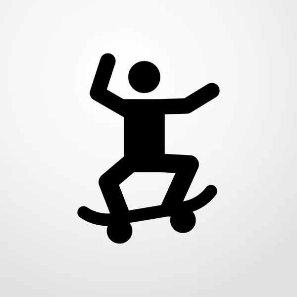 Skater pictogram. Skater teken — Stockvector