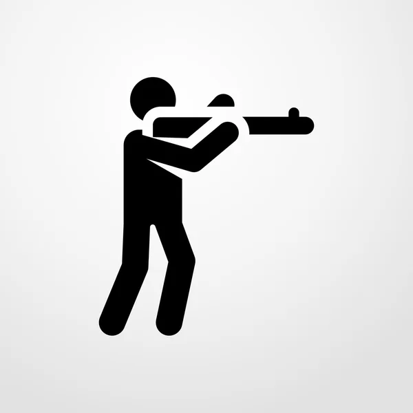 Shooter εικονίδιο. shooter σημάδι — Διανυσματικό Αρχείο
