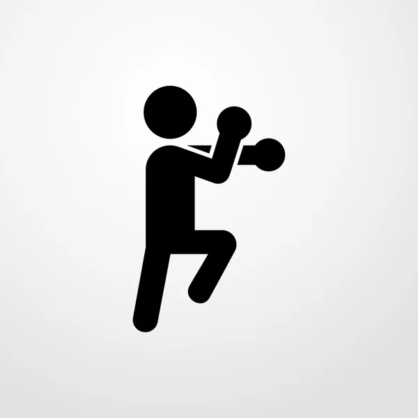 Icono de boxeador. signo de boxeador — Archivo Imágenes Vectoriales