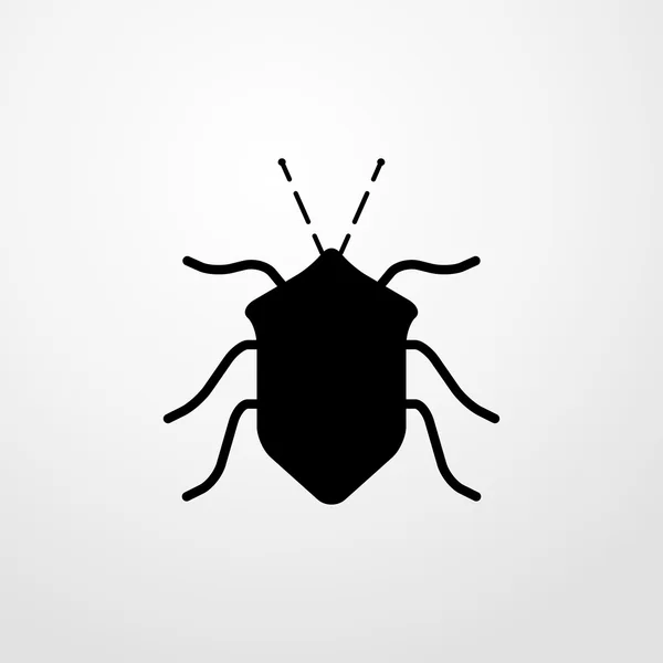 Bug icon. bug sign — Stock Vector