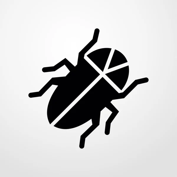 Icona bug. segno di bug — Vettoriale Stock