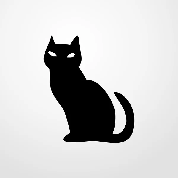Macska ikonra. macska jele — Stock Vector