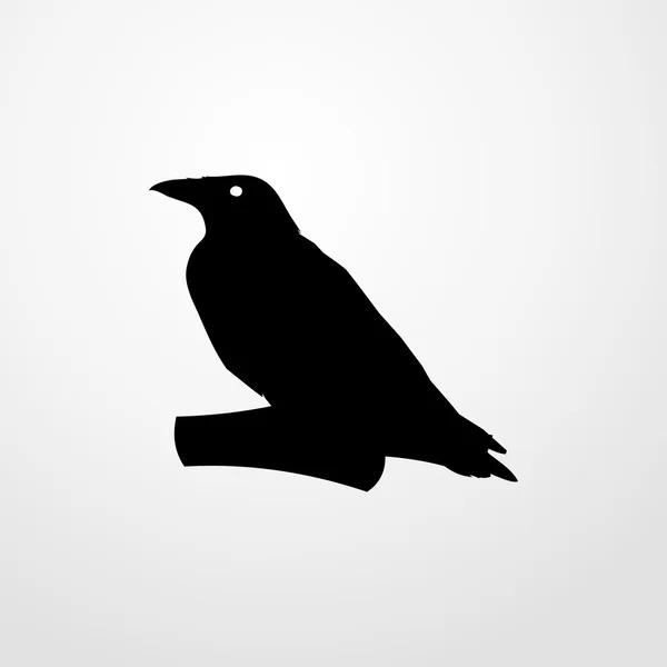 Icona corvo. segno di corvo — Vettoriale Stock