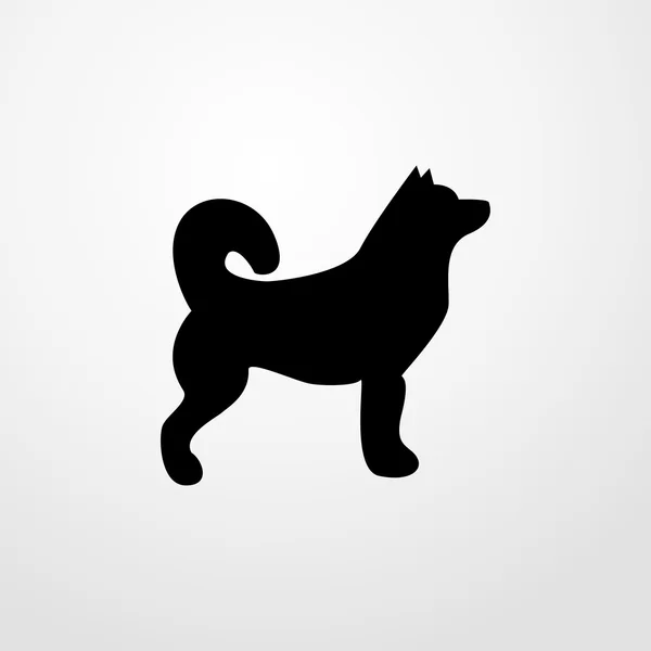 Husky pictogram. Husky teken — Stockvector