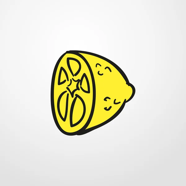 Ícone de limão. sinal de limão — Vetor de Stock