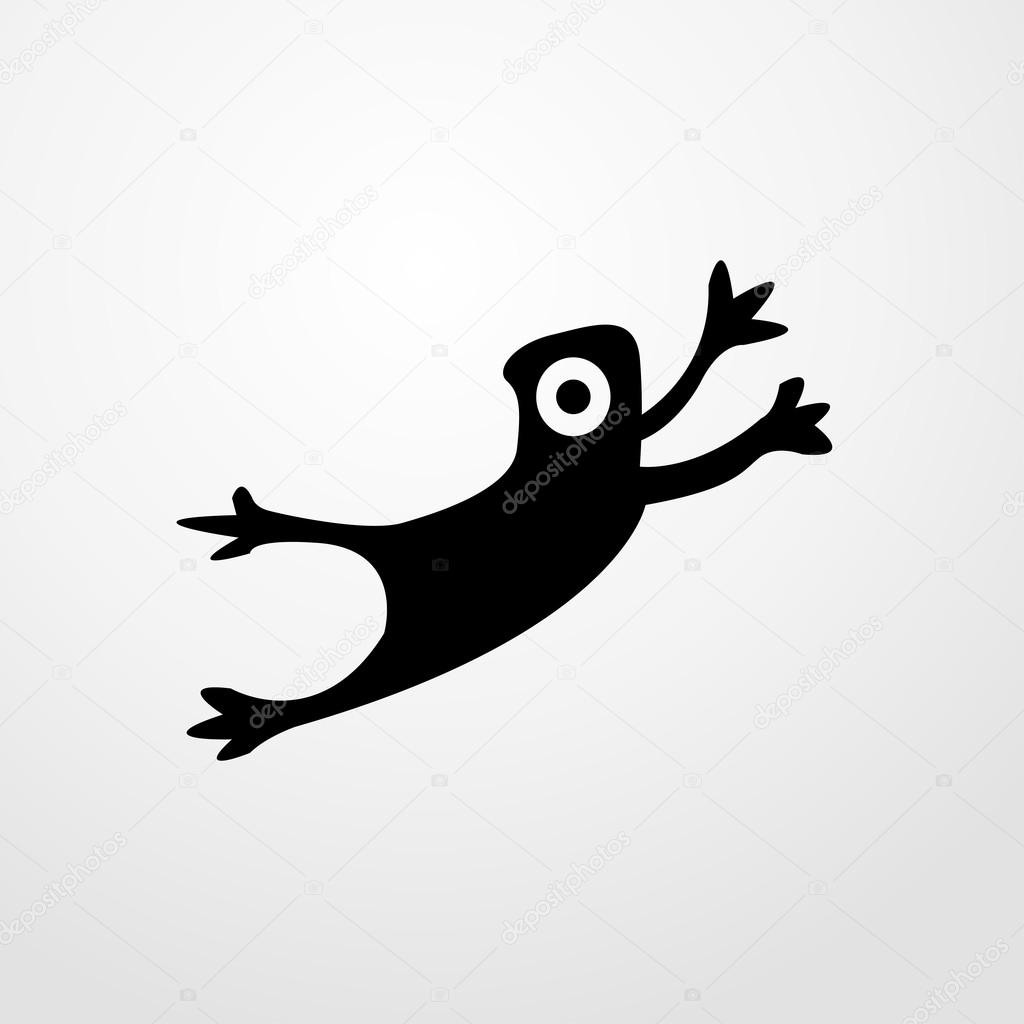 Frog icon. frog sign