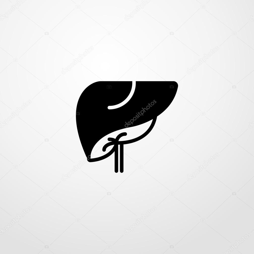 Liver icon. liver sign