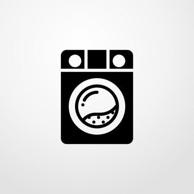Çamaşır makinesi simgesi. Çamaşır makinesi işareti