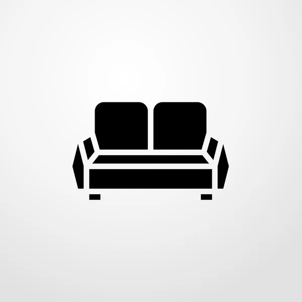 Icona del divano. segno divano — Vettoriale Stock