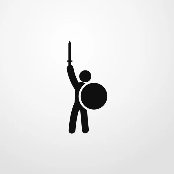 Warrior pictogram. Warrior teken — Stockvector