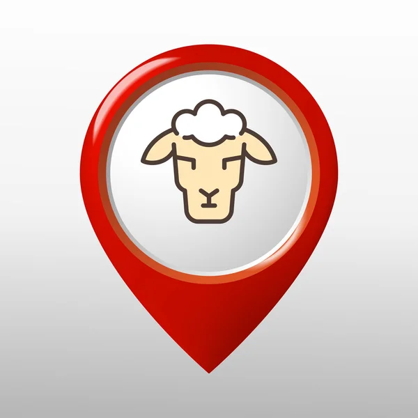 Sheep icon. sheep sign — Stock Vector