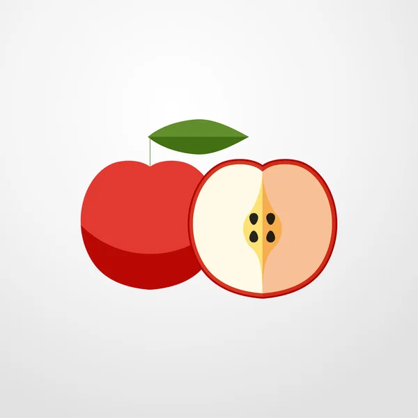 Значок яблука. знак яблука — стоковий вектор