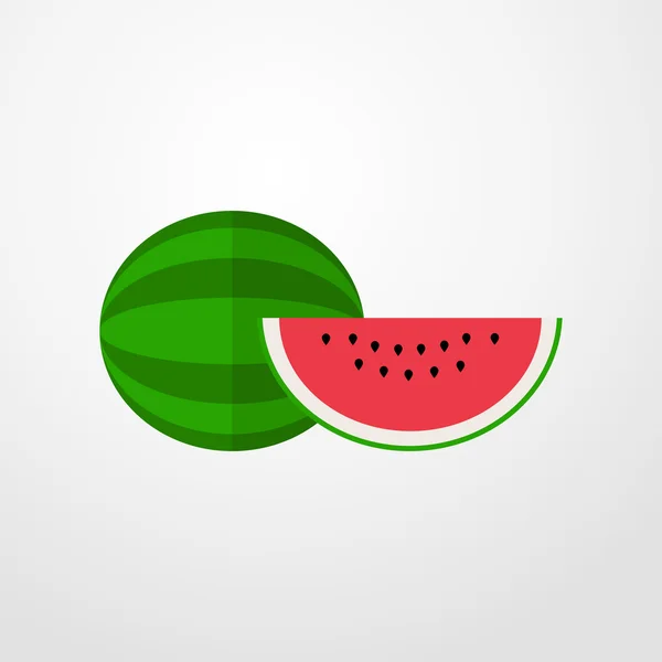 Wassermelonen-Symbol. Wassermelonenzeichen — Stockvektor