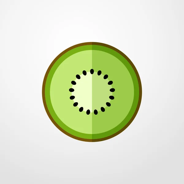 Kiwi ikonra. kivi-bejelentkezés — Stock Vector