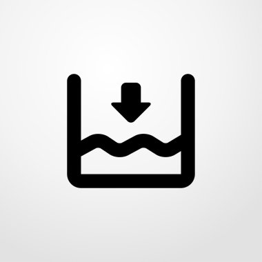 su seviyesi simgesi. su seviyesi işareti