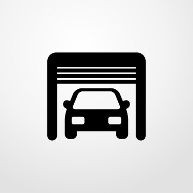 Araba garaj simgesi. Araba garaj işareti