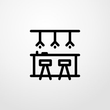 cafe bar simgesi. cafe bar işareti