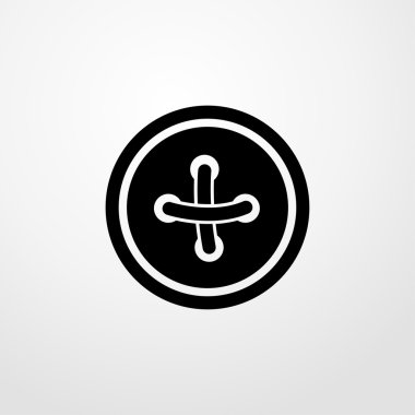 düğme dikiş simgesi. düğme dikiş işareti