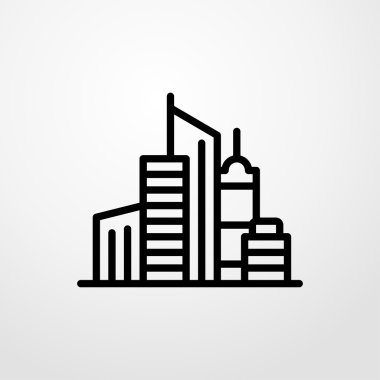 City scape simgesi. City scape işareti