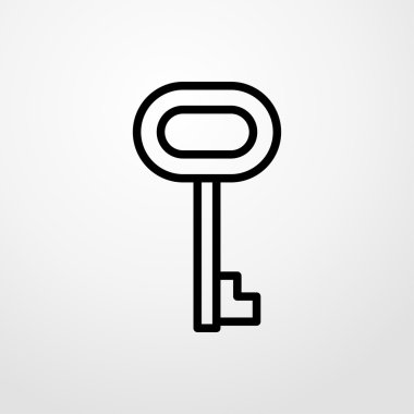 anahtar simgesi. anahtar işareti