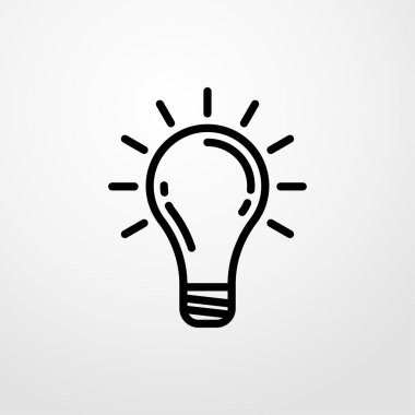 ampul simgesi. ampul işareti