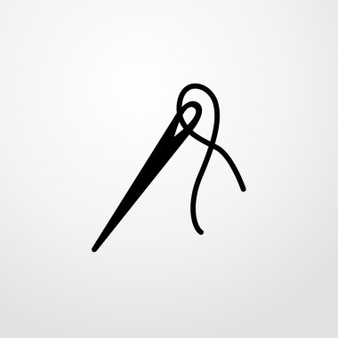 iğne simgesi. iğne işareti