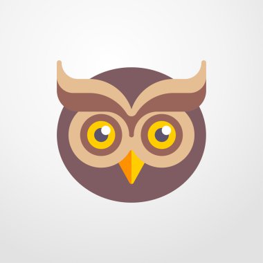 baykuş simgesi. baykuş işareti