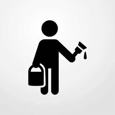 ressam simgesi. ressam işareti