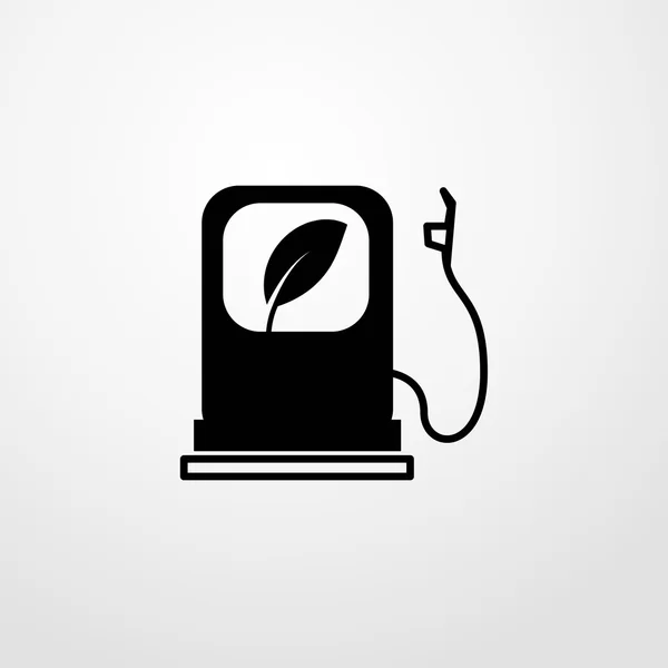 Icona del carburante ecologico. segno di carburante ecologico — Vettoriale Stock