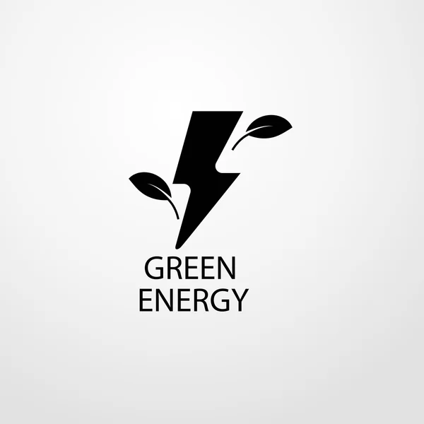 Icono de la energía verde. signo de energía verde — Vector de stock