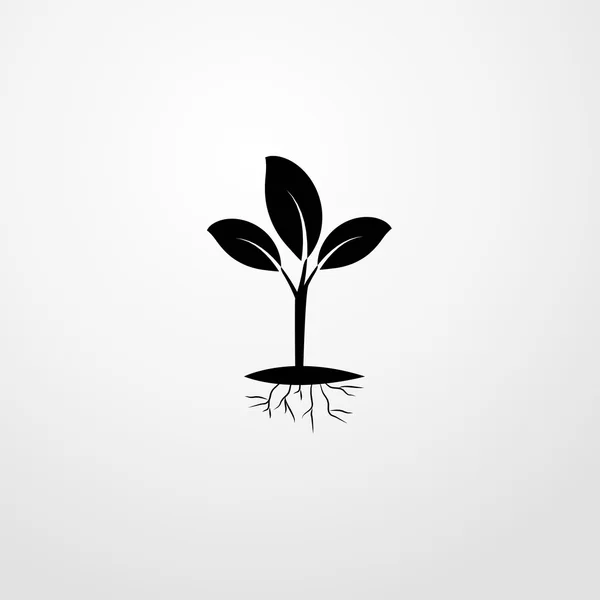 Bitki simgesi. bitki işareti — Stok Vektör