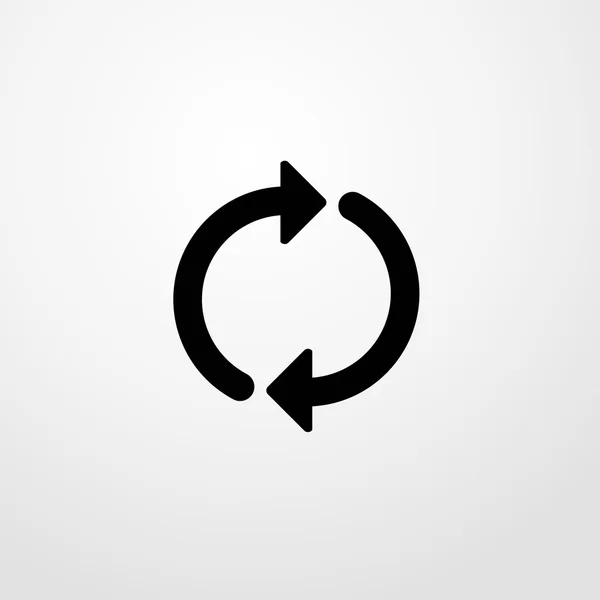 Herlaad pictogram. Herlaad teken — Stockvector